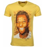 Mascherano T-shirt Pele - Yellow