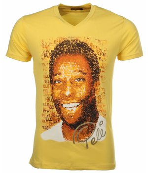 Mascherano T-shirt Pele - Yellow