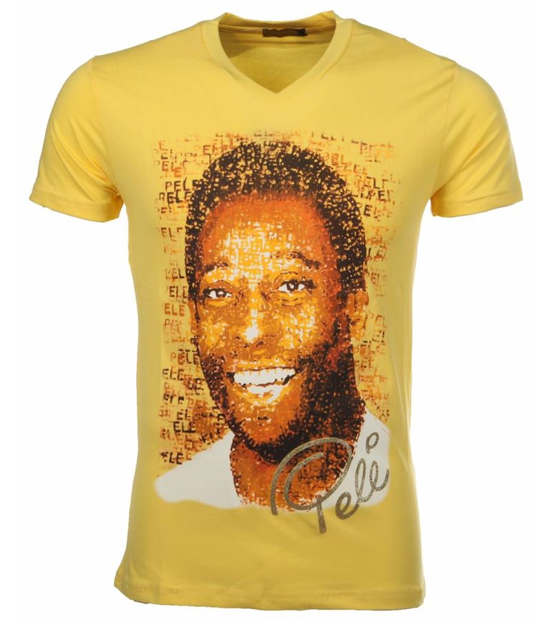 Mascherano T-shirt Pele - Yellow