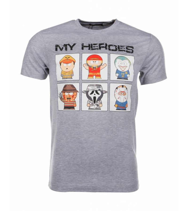 Mascherano T-shirt My Heroes - Grey