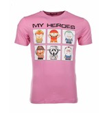 Mascherano T-shirt My Heroes - Pink