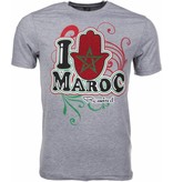 Mascherano T-shirt I Love Maroc - Grey