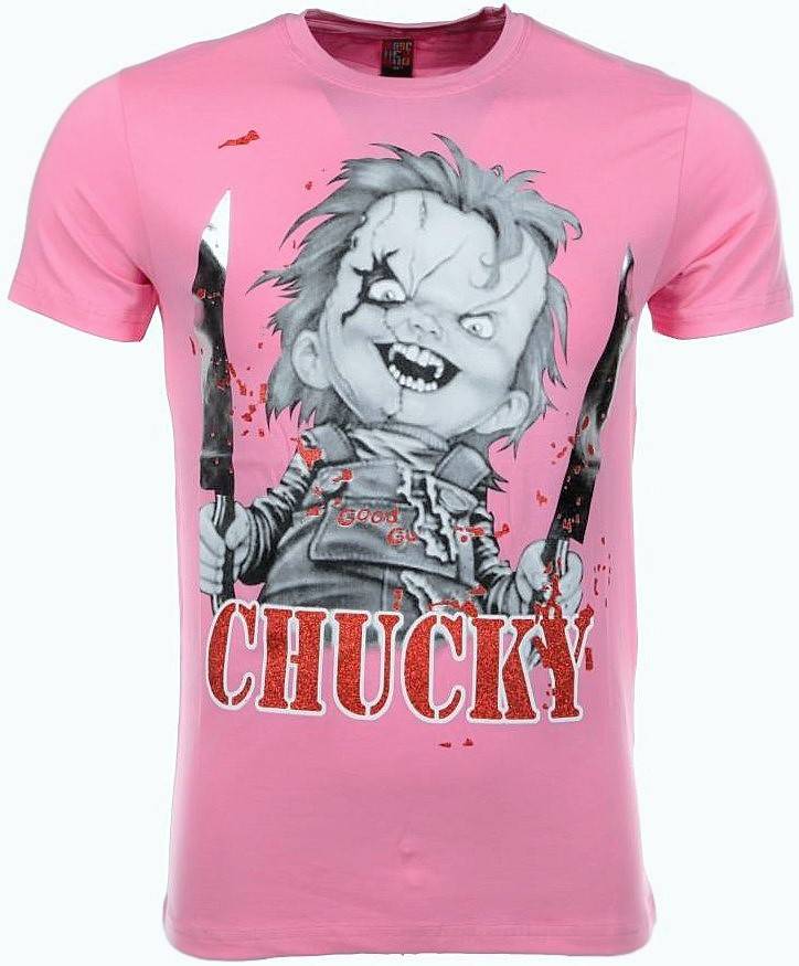 Mascherano T-shirt - Chucky - Pink - Styleitaly.eu