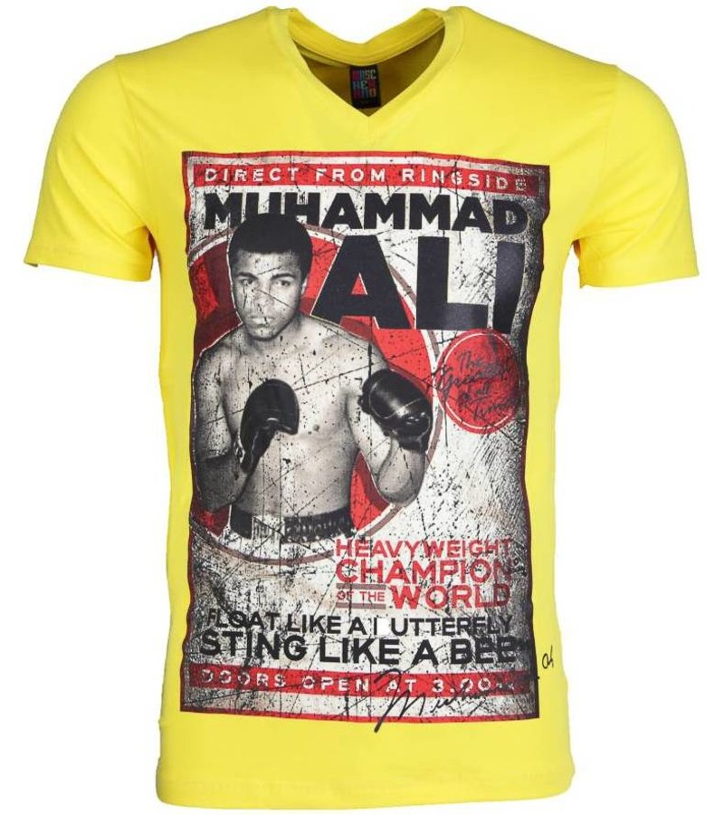 Mascherano T-shirt - Muhammad Ali - Yellow