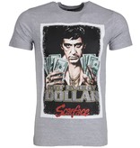 Mascherano T-shirt - Scarface Get Every Dollar - Grey