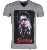 Mascherano T-shirt - Scarface - Grey
