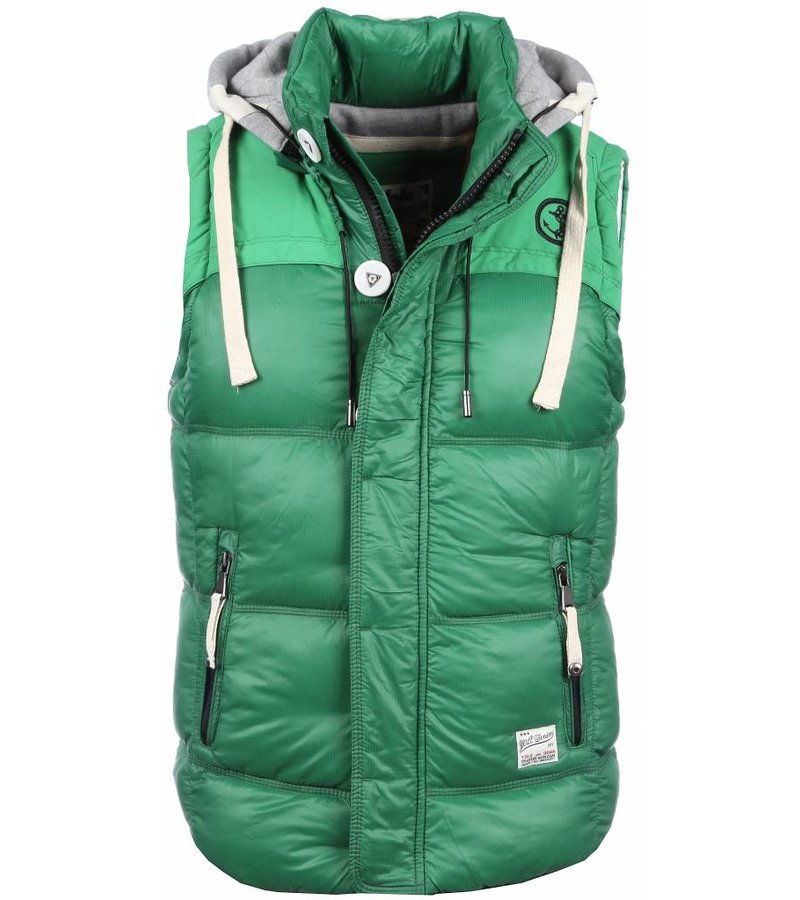 Yole Bodywarmer - Basic Hooded - Green