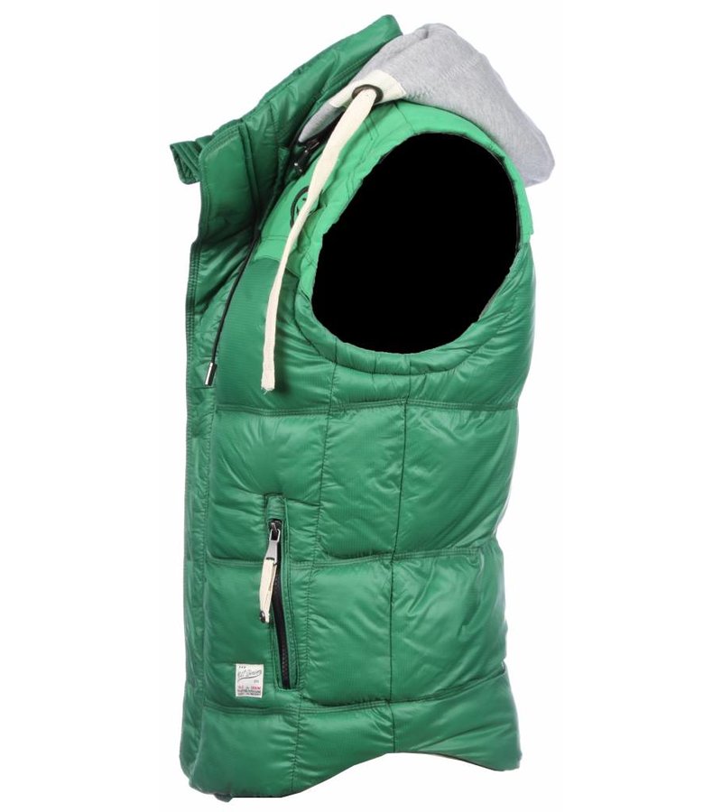 Yole Bodywarmer - Basic Hooded - Green