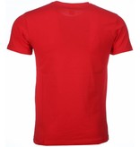 Mascherano T-shirt - Scarface Get Every Dollar Print - Red