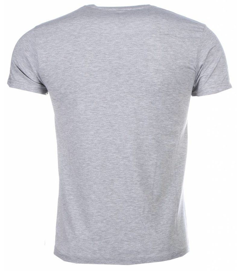 Mascherano T-shirt - Zidane Print - Grey