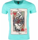 Mascherano T-shirt - James Bond Casino Royale Print - Green