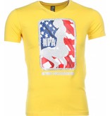 Mascherano T-shirt - NPA Print - Yellow