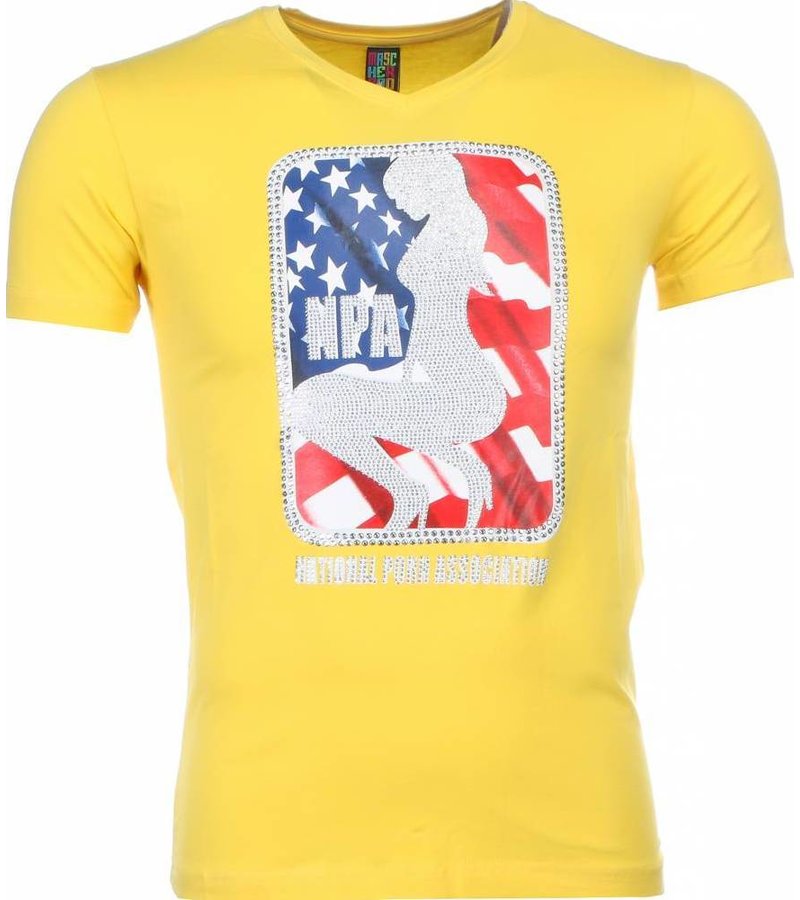 Mascherano T-shirt - NPA Print - Yellow