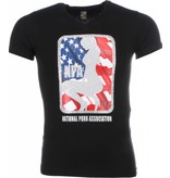 Mascherano T-shirt - NPA Print - Black