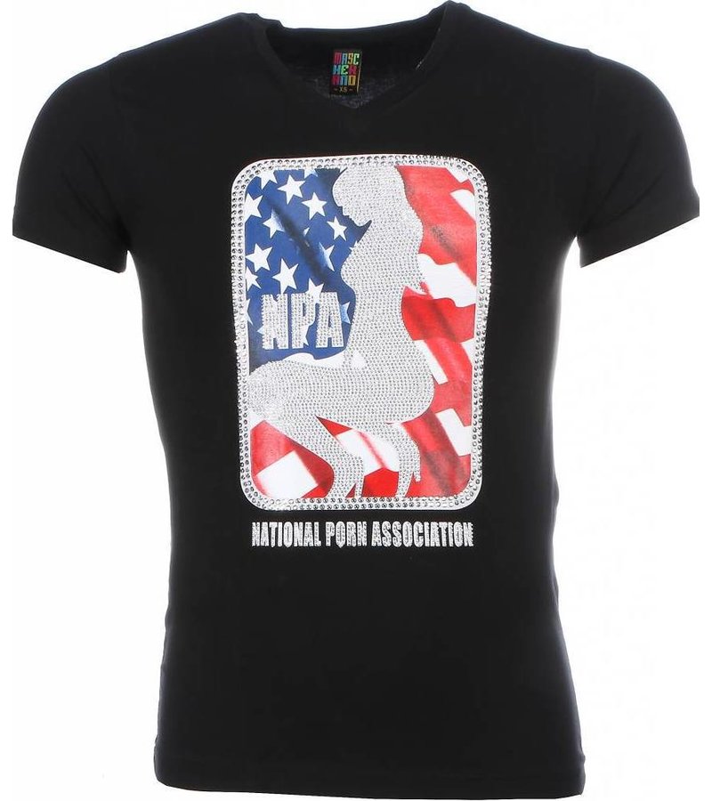 Mascherano T-shirt - NPA Print - Black