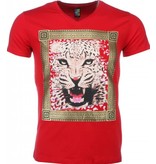 Mascherano T-shirt - Tiger Print - Red