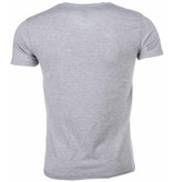 Mascherano T-shirt - Tiger Print - Grey