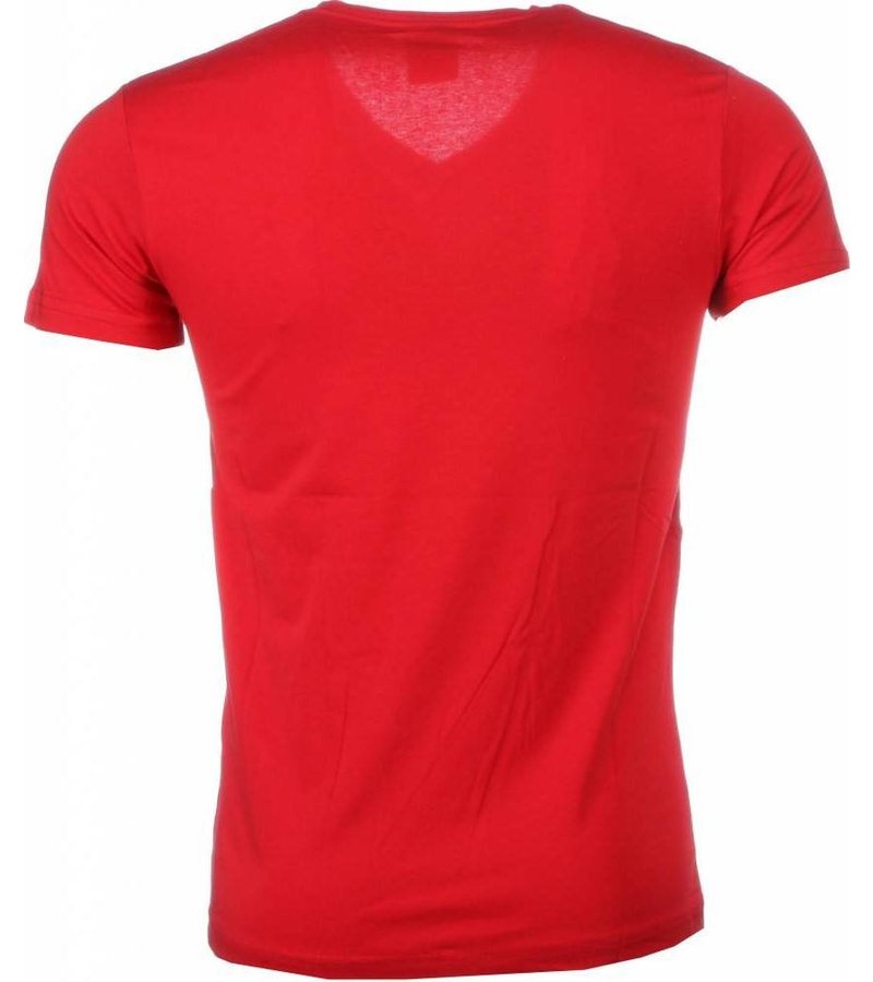 Mascherano T-shirt - Muhammad Ali Zegel Print - Red