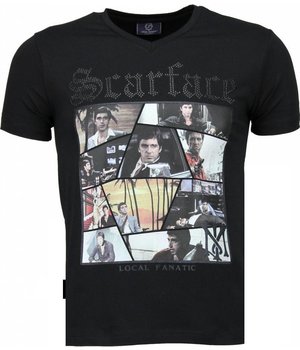 Local Fanatic Scarface TM - T-shirt - Black