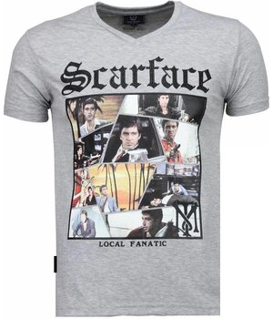 Local Fanatic Scarface TM - T-shirt - Grey