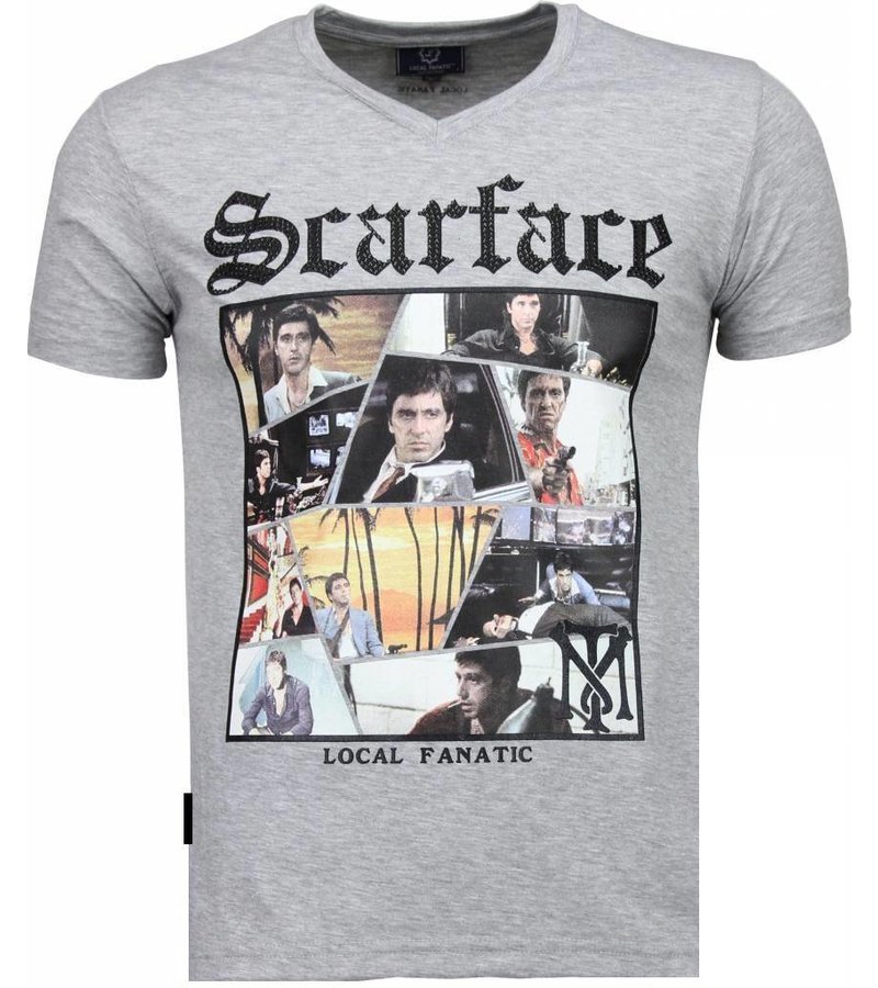 Local Fanatic Scarface TM - T-shirt - Grey