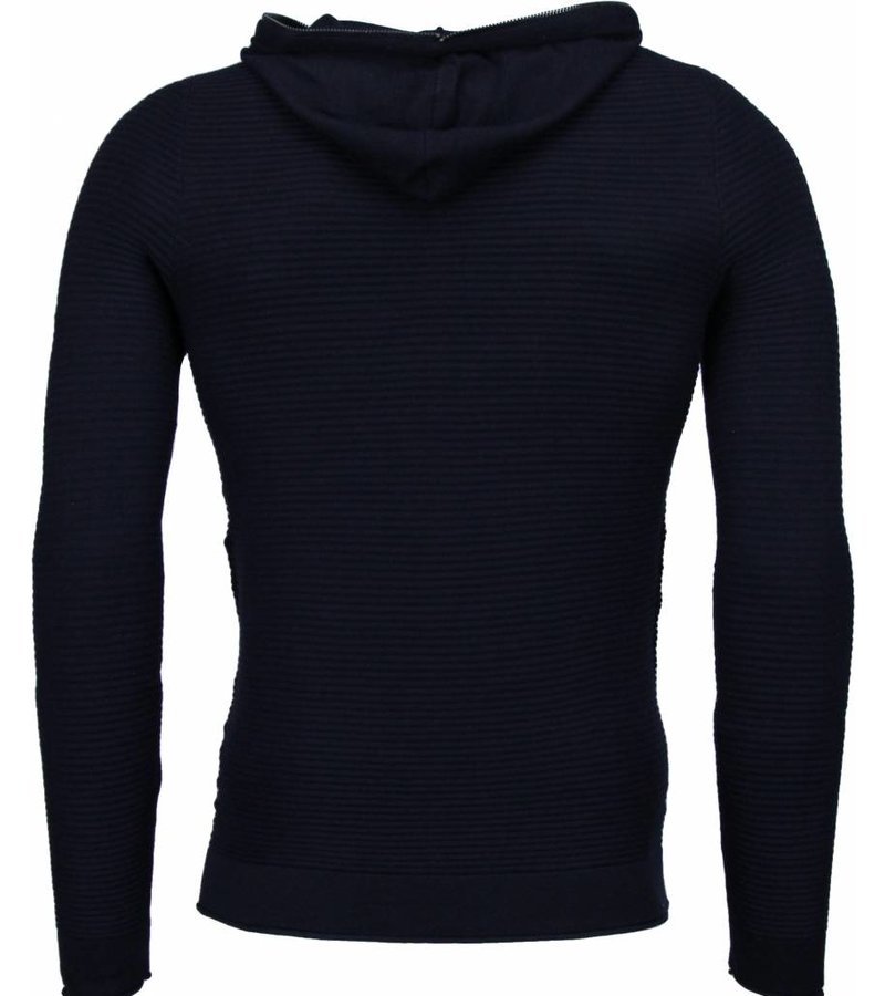 Enos Long Tee Ribbels - Sweater - Black