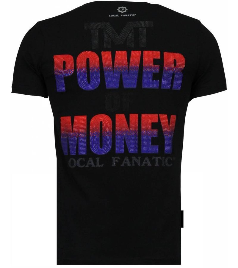 Local Fanatic Mayweather - Rhinestone T-shirt - Black