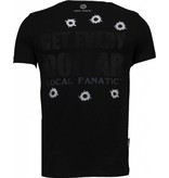 Local Fanatic AK-47 Dollar - Rhinestone T-shirt - Black