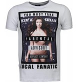 Local Fanatic Kim Kardashian - Rhinestone T-shirt - White