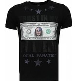 Local Fanatic Trust In My Power - Rhinestone T-shirt - Black