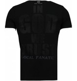 Local Fanatic Trust In My Power - Rhinestone T-shirt - Black