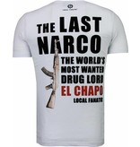 Local Fanatic El Chapo - Flockprint T-shirt - White