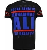 Local Fanatic Muhammad Ali - Rhinestone T-shirt - Black