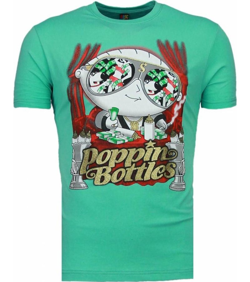 Mascherano Poppin Stewie - T-shirt - Turquoise
