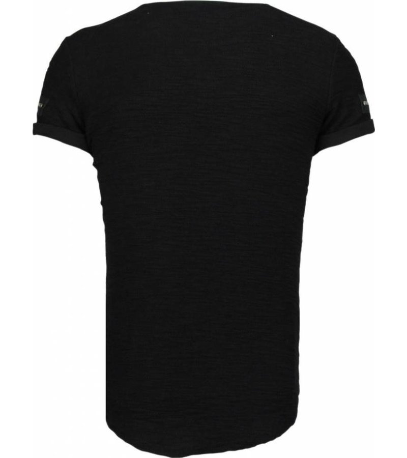 John H Exclusief Zipped Chest - T-Shirt - Black