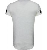 John H Exclusief Zipped Chest - T-Shirt - White