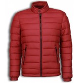 Enos Winter Coats - Men Winter Jacket Short - Down Jack - Red