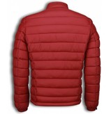 Enos Winter Coats - Men Winter Jacket Short - Down Jack - Red