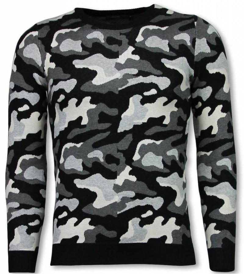 camo pullover sweater