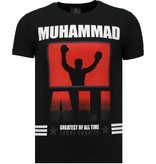 Local Fanatic Muhammad Ali - Rhinestone T-shirt - Black