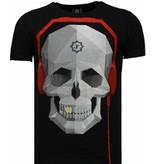 Local Fanatic Skull Bring The Beat - Rhinestone T-shirt - Black