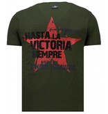 Local Fanatic Che Guevara Comandante - Rhinestone T-shirt - Green
