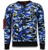 Local Fanatic Exclusief Camo Embroidery - Sweater Patches - Blue