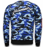 Local Fanatic Exclusief Camo Embroidery - Sweater Patches - Blue