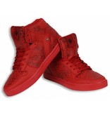 Cash Money Men Shoes -  Sneaker High - Tough Red Black