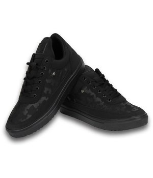 Cash Money Men Shoes -  Sneaker Low - Camouflage Side - Black