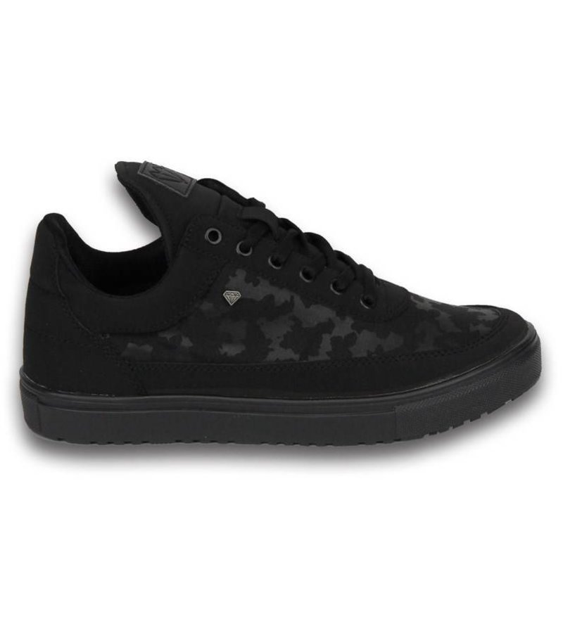 Cash Money Men Shoes -  Sneaker Low - Camouflage Side - Black