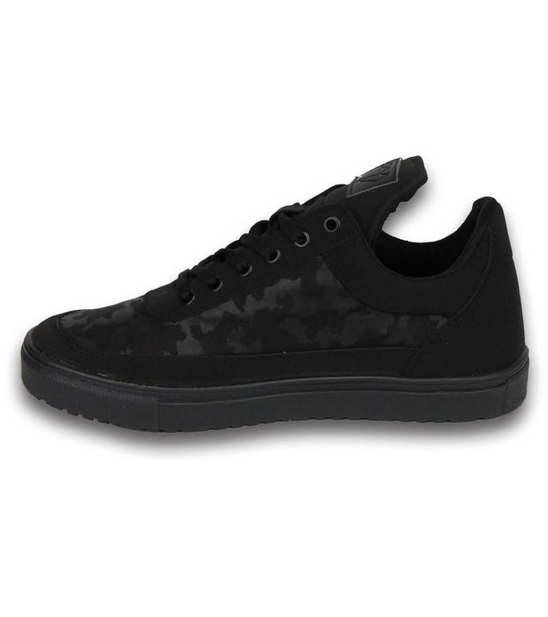 Cash Money Men Shoes -  Sneaker Low - Camouflage Side - Black