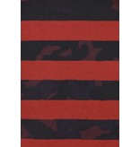 Gentile Bellini Italian Shirts - Slim Fit Long Sleeve Shirt - Big Stripe Camouflage Pattern - Red