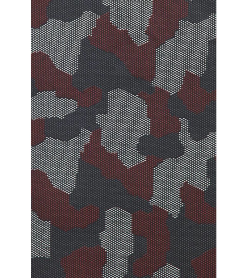 Gentile Bellini Italian Shirts - Slim Fit Long Sleeve Shirt - Dotted Camouflage Pattern - Burgundy